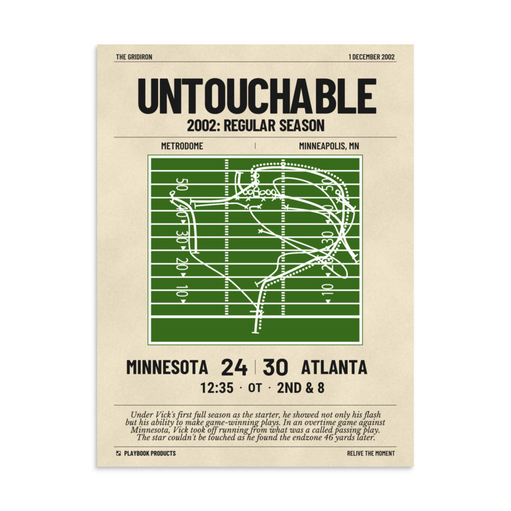 Greatest Atlanta Falcons Plays Poster: Untouchable (2002)