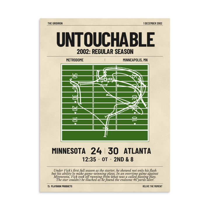 Greatest Atlanta Falcons Plays Poster: Untouchable (2002)