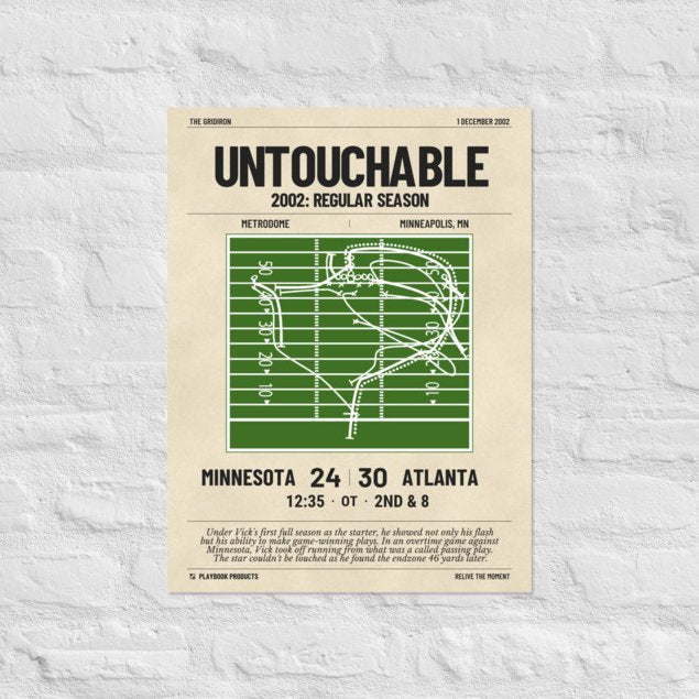 Greatest Atlanta Falcons Plays Poster: Untouchable (2002)