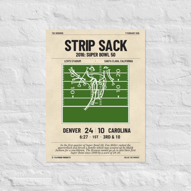 Greatest Denver Broncos Plays Poster: Strip Sack (2016)