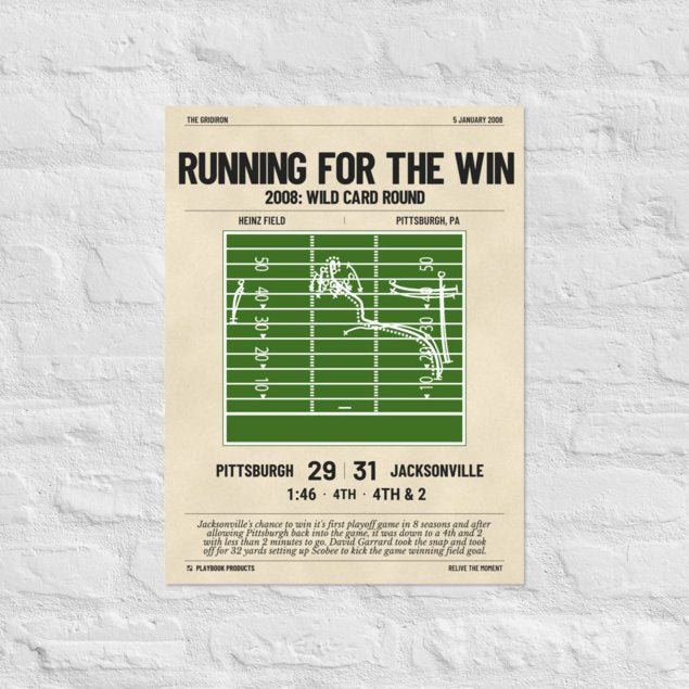 Greatest Jacksonville Jaguars Plays Poster: Running for the Win (2008)