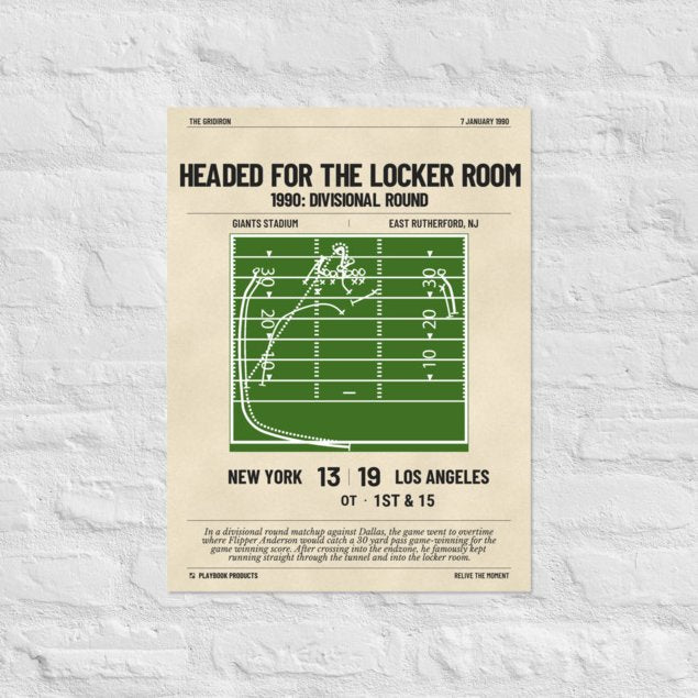 Greatest Los Angeles Rams Plays Poster: Headed for the Locker Room (1990)