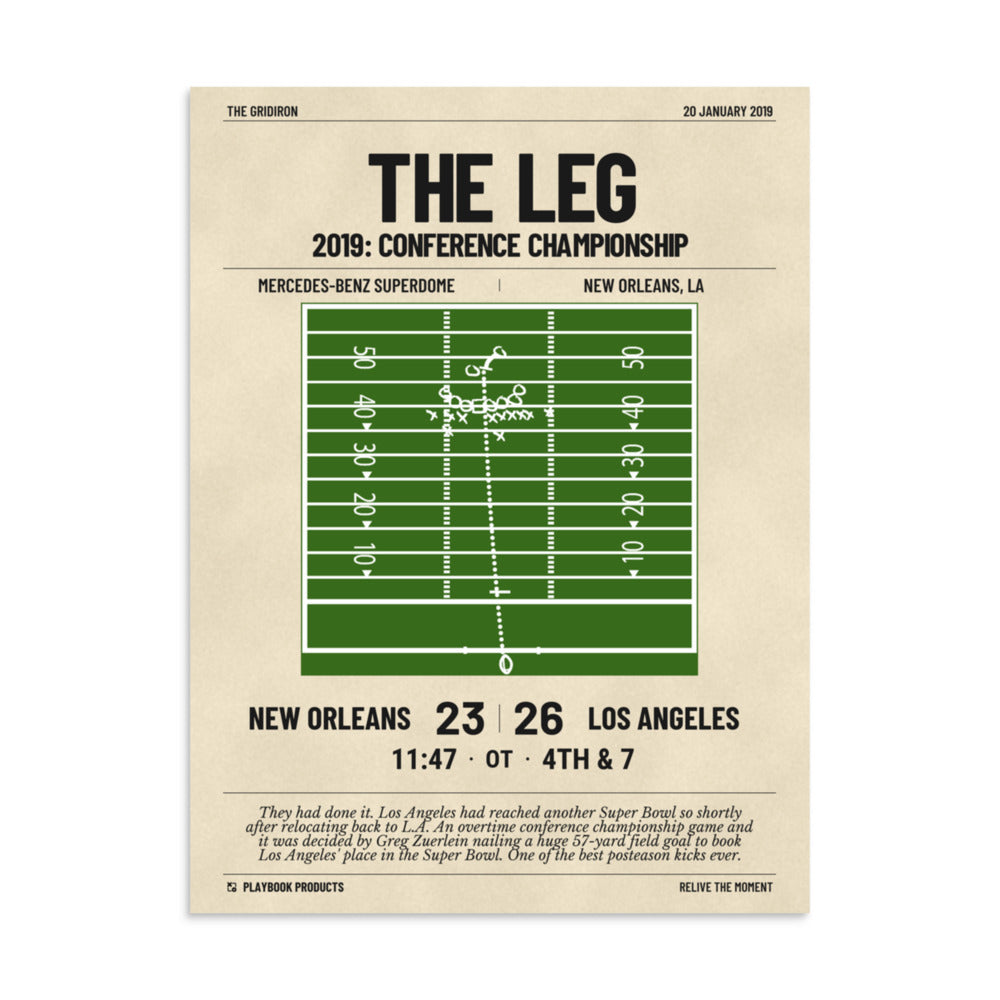 Greatest Los Angeles Rams Plays Poster: The Leg (2019)
