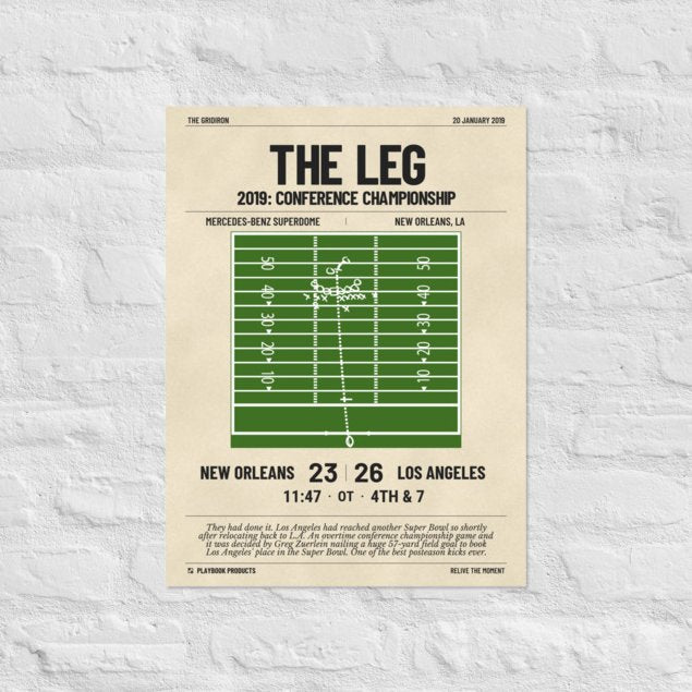 Greatest Los Angeles Rams Plays Poster: The Leg (2019)