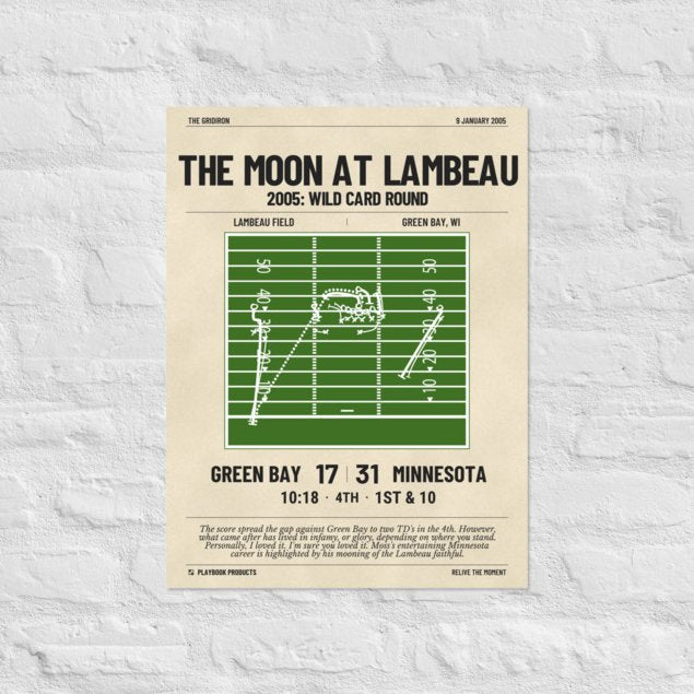 Greatest Minnesota Vikings Plays Poster: The Moon at Lambeau (2005)