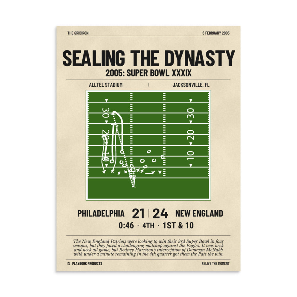 Greatest New England Patriots Plays Poster: Sealing the dynasty (2005)