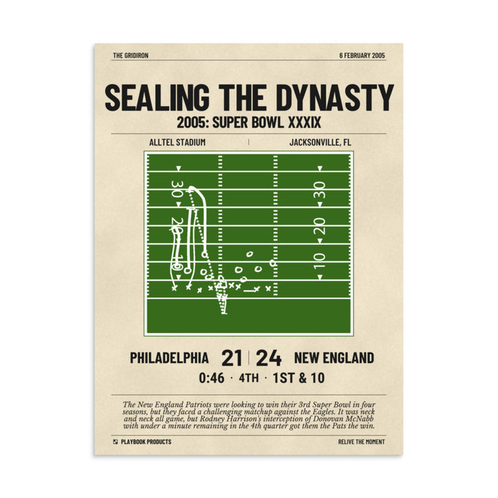 Greatest New England Patriots Plays Poster: Sealing the dynasty (2005)