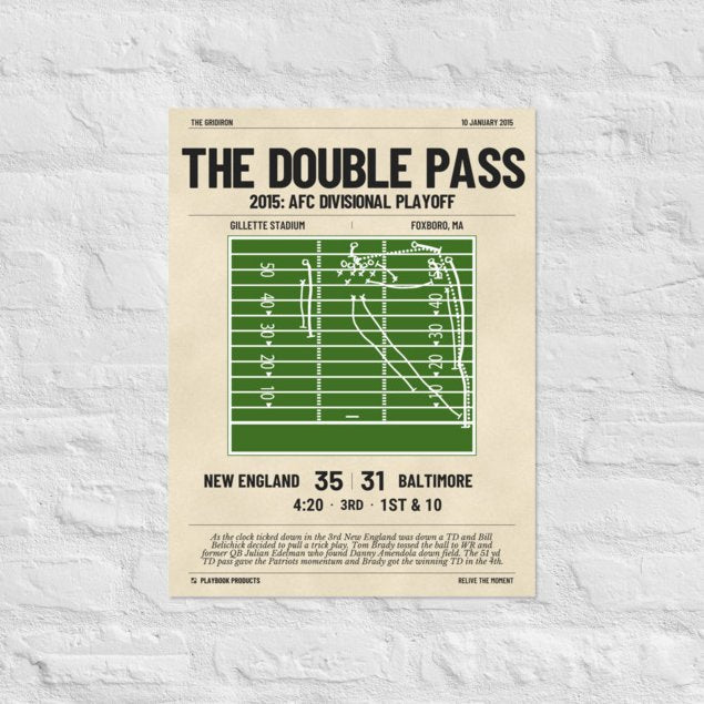 Greatest New England Patriots Plays Poster: The Double Pass (2015)