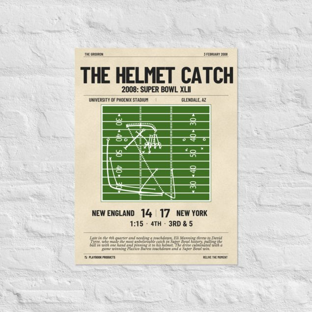 Greatest New York Giants Plays Poster: The Helmet Catch (2008)