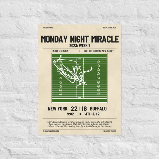 Greatest New York Jets Plays Poster: Monday night miracle (2023)