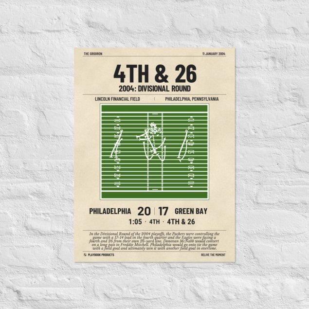 Greatest Philadelphia Eagles Plays Poster: 4th &amp; 26 (2004)
