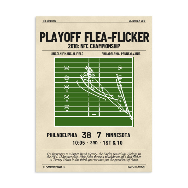 Greatest Philadelphia Eagles Plays Poster: Playoff flea-flicker (2018)