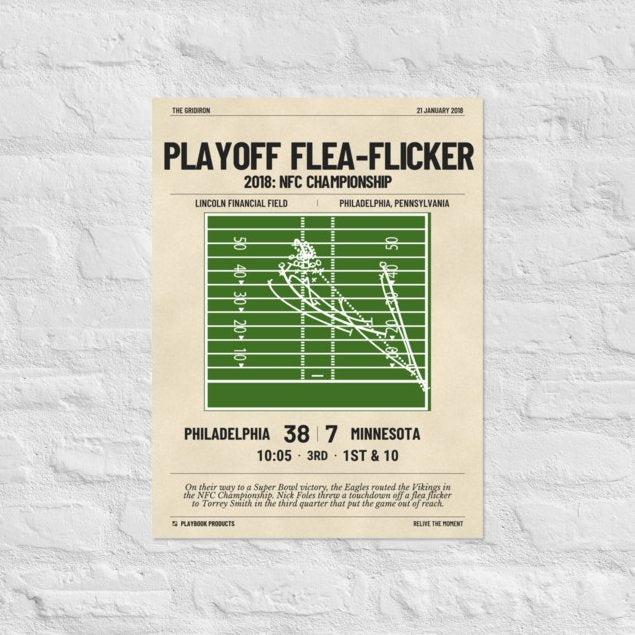 Greatest Philadelphia Eagles Plays Poster: Playoff flea-flicker (2018)