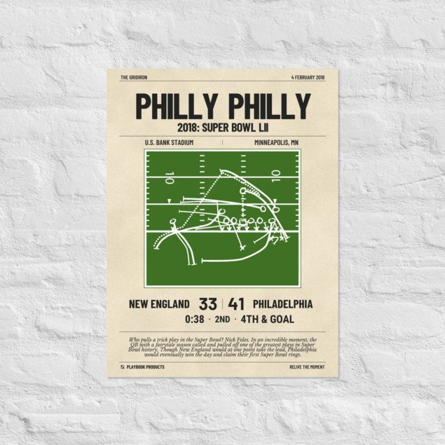 Greatest Philadelphia Eagles Plays Poster: Philly Philly (2018)