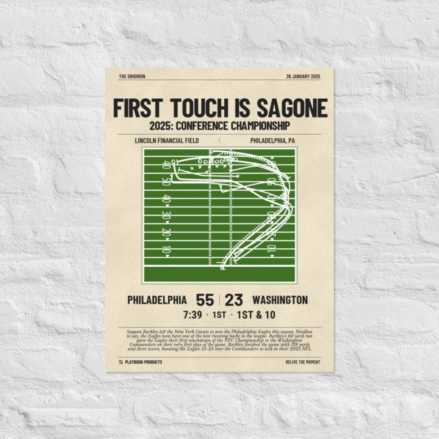 Greatest Philadelphia Eagles Plays Poster: First Touch is SaGone (2025)