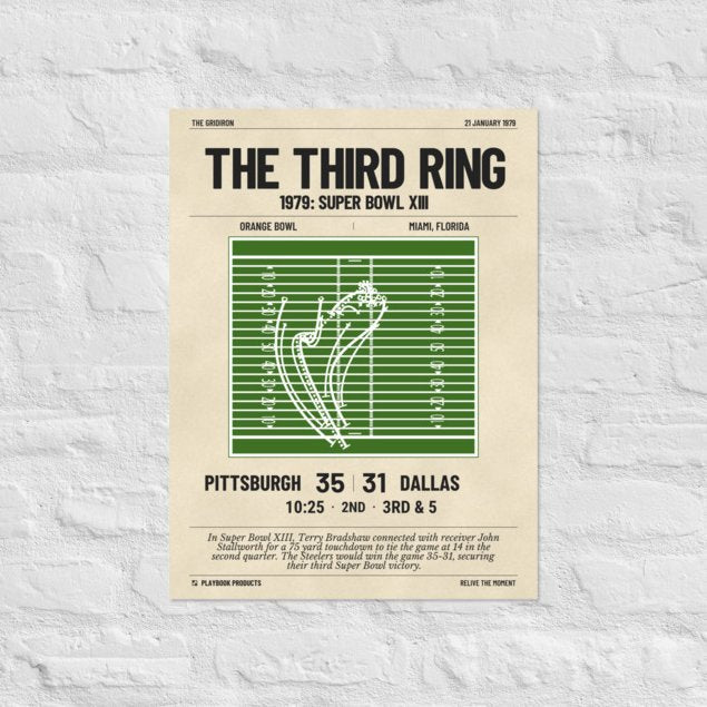 Greatest Pittsburgh Steelers Plays Poster: The Third Ring (1979)