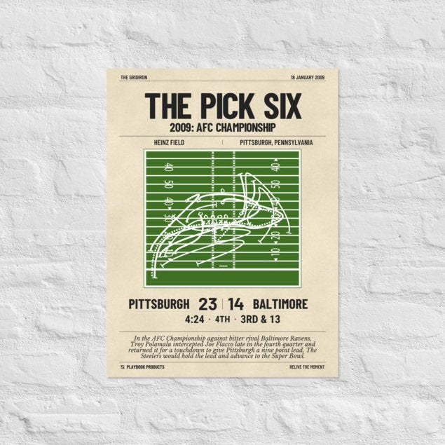 Greatest Pittsburgh Steelers Plays Poster: The Pick Six (2009)