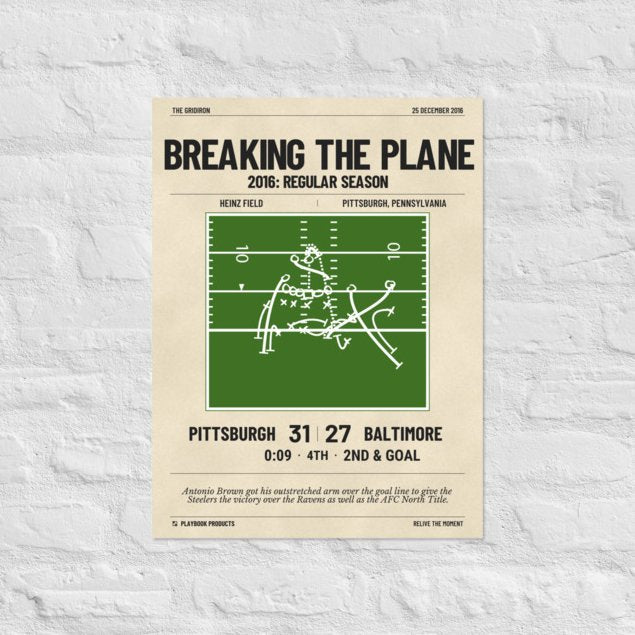 Greatest Pittsburgh Steelers Plays Poster: Breaking the plane (2016)