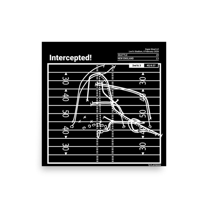 Seattle Seahawks Greatest Plays Poster: Intercepted! (2026)