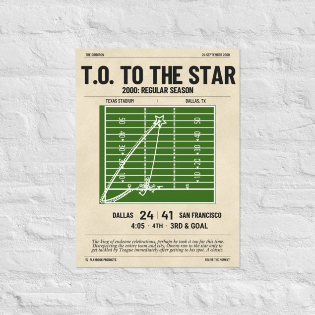 Oddest 49ers Plays Poster: T.O. to the star (2000)