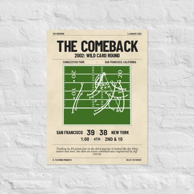 Greatest San Francisco 49ers Plays Poster: The Comeback (2002)