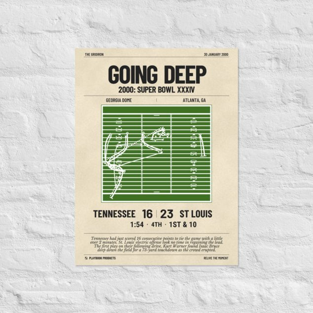 Greatest St. Louis Rams Plays Poster: Going Deep (2000)