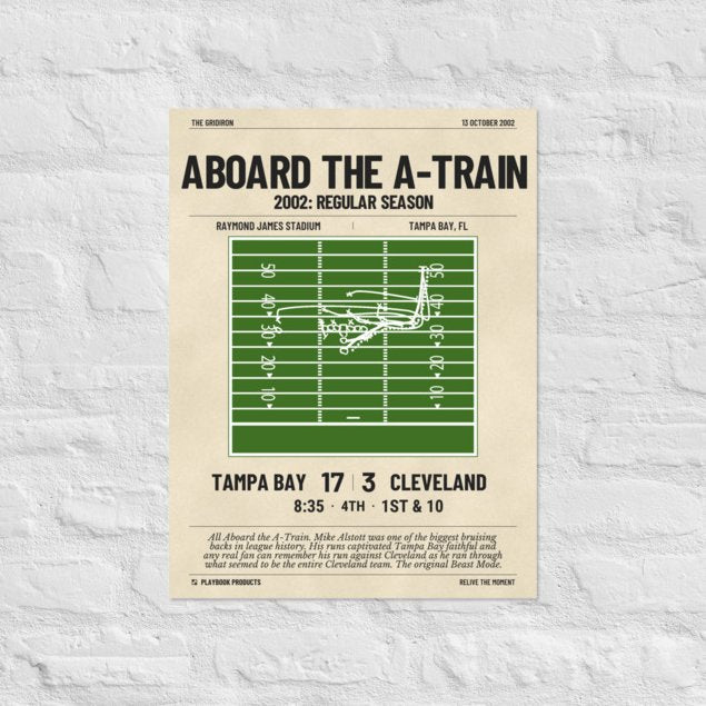 Greatest Tampa Bay Buccaneers Plays Poster: Aboard the A-Train (2002)