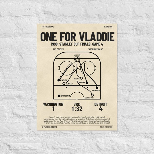 Greatest Detroit Red Wings Goals Poster: One for Vladdie (1998)