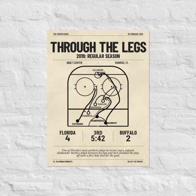 Greatest Florida Panthers Goals Poster: Through the legs (2019)