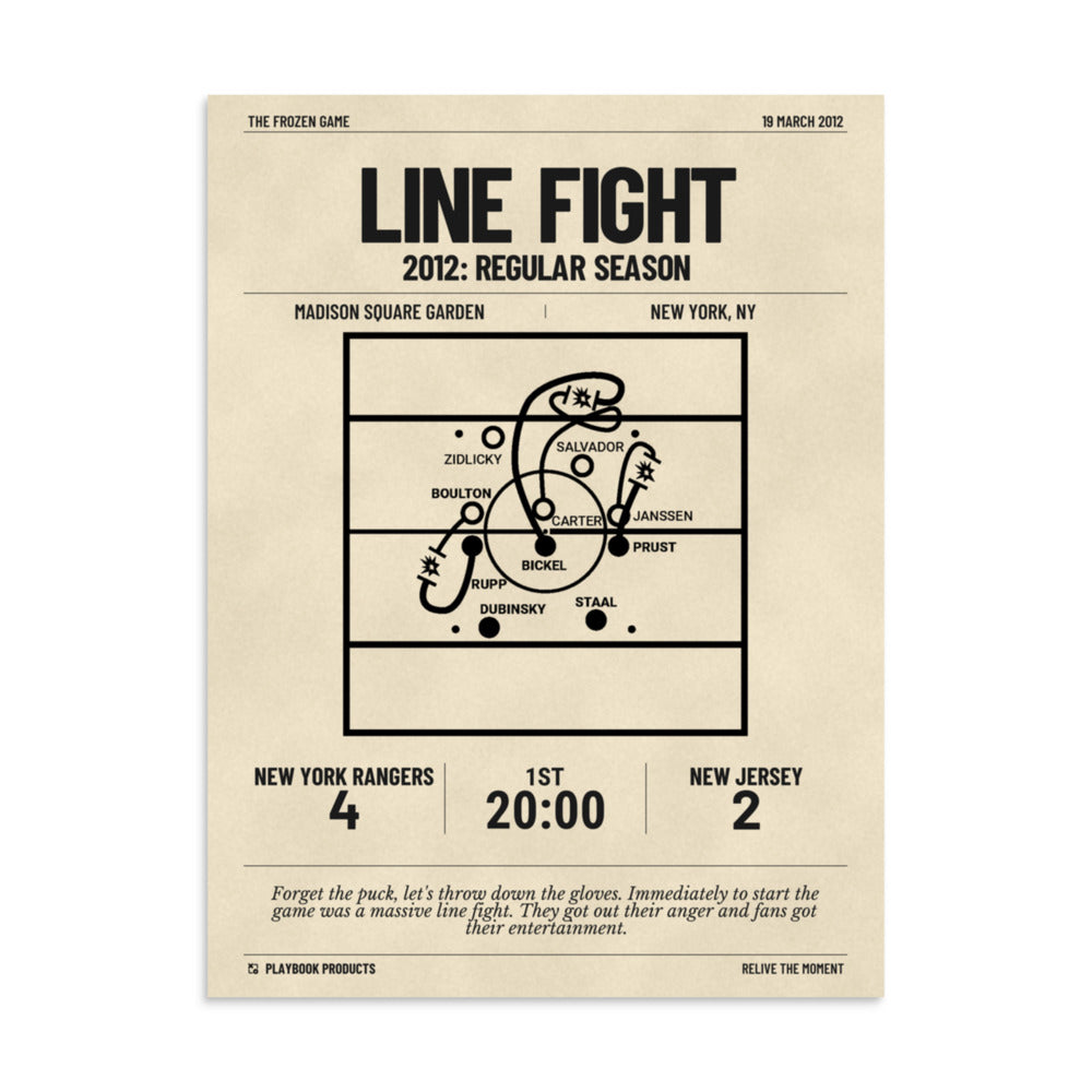 Oddest Rangers Plays Poster: Line Fight (2012)