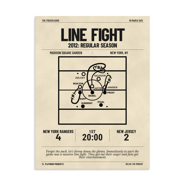 Oddest Rangers Plays Poster: Line Fight (2012)