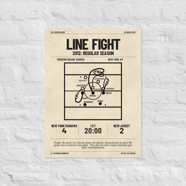 Oddest Rangers Plays Poster: Line Fight (2012)