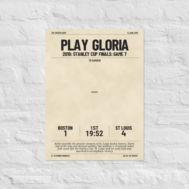 Greatest St Louis Blues Goals Poster: Play Gloria (2019)