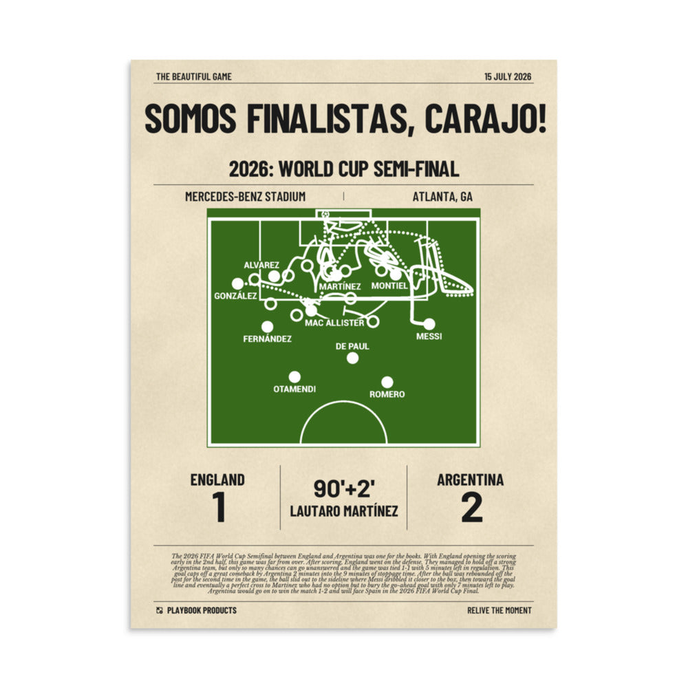 Greatest Argentina Goals Poster: Somos Finalistas, carajo! (2026)