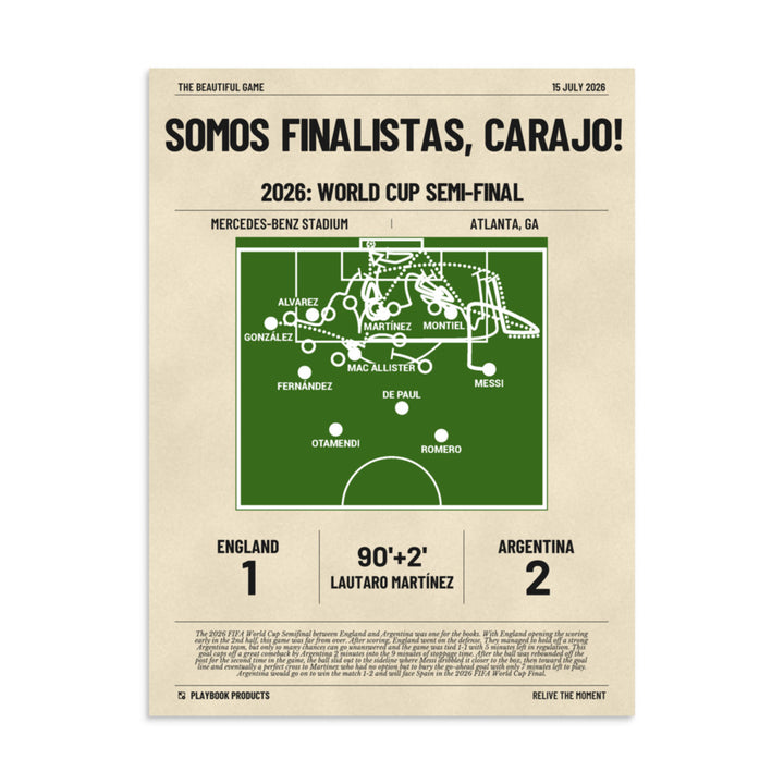 Greatest Argentina Goals Poster: Somos Finalistas, carajo! (2026)
