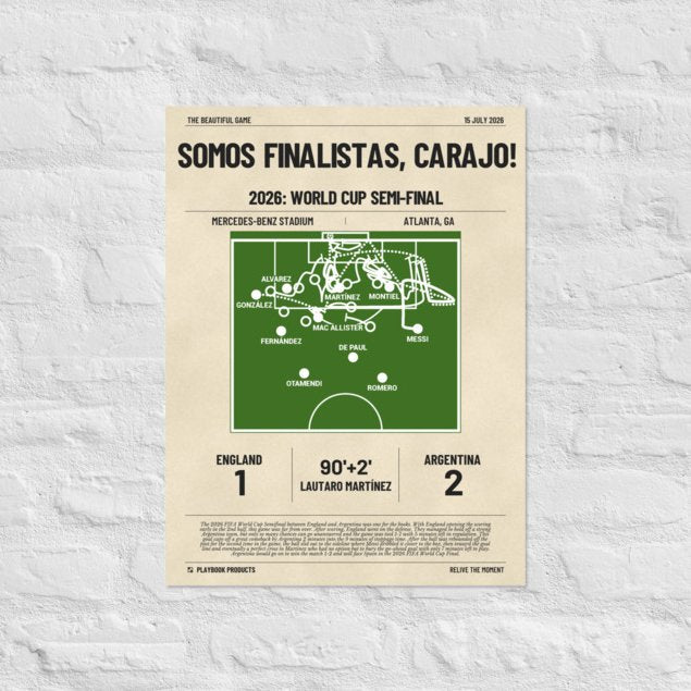 Greatest Argentina Goals Poster: Somos Finalistas, carajo! (2026)