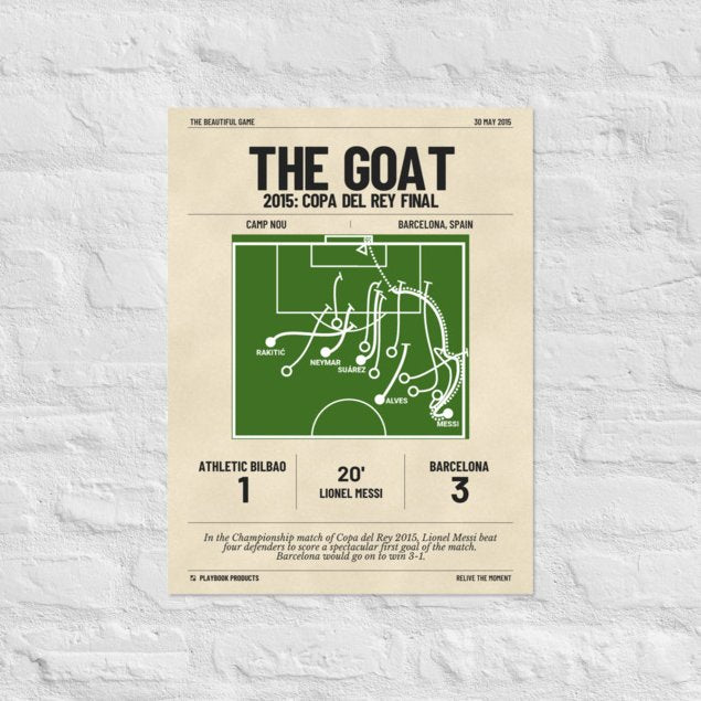 Greatest Barcelona Goals Poster: The GOAT (2015)