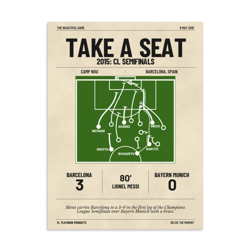 Greatest Barcelona Goals Poster: Take a seat (2015)