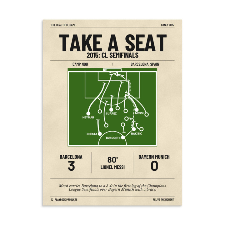 Greatest Barcelona Goals Poster: Take a seat (2015)