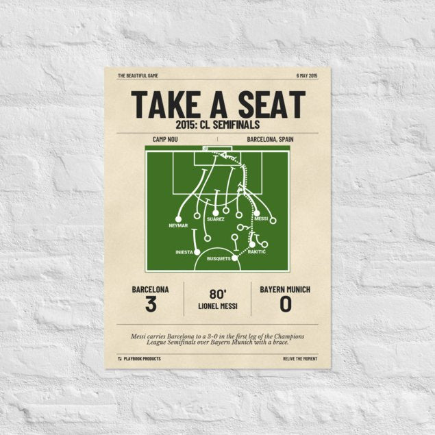 Greatest Barcelona Goals Poster: Take a seat (2015)