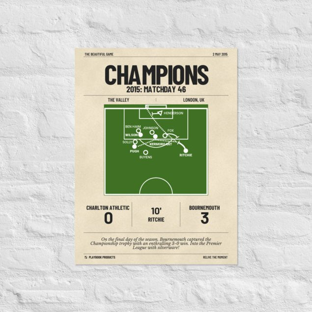 Greatest Bournemouth Goals Poster: Champions (2015)
