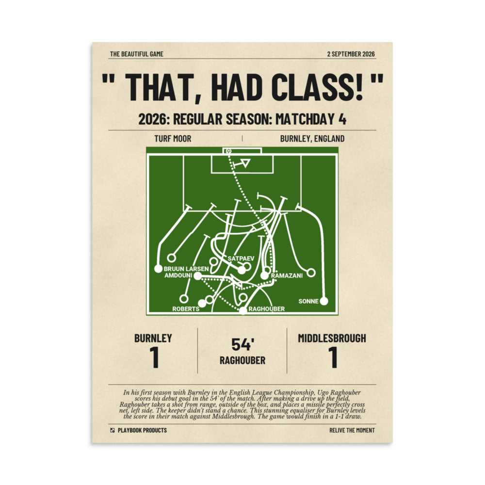 Greatest Burnley Goals Poster: " That, Had Class! " (2026)
