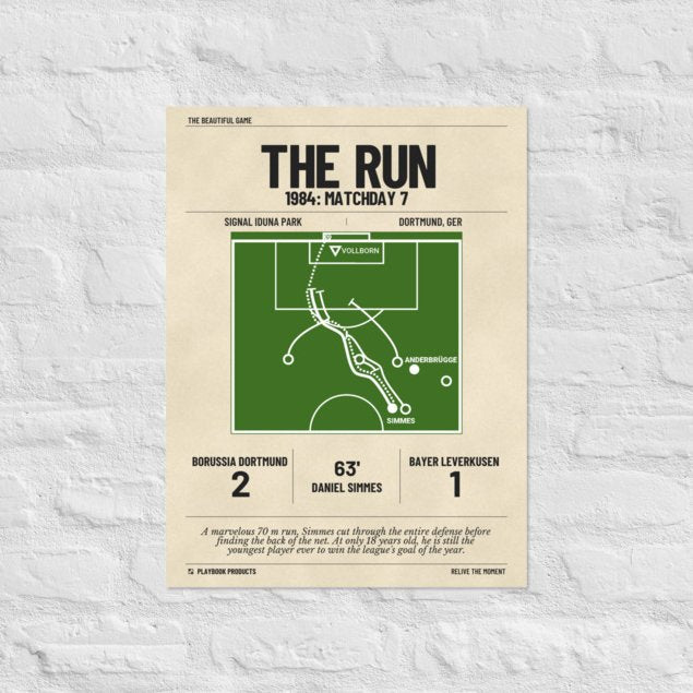 Greatest Borussia Dortmund Goals Poster: The Run (1984)