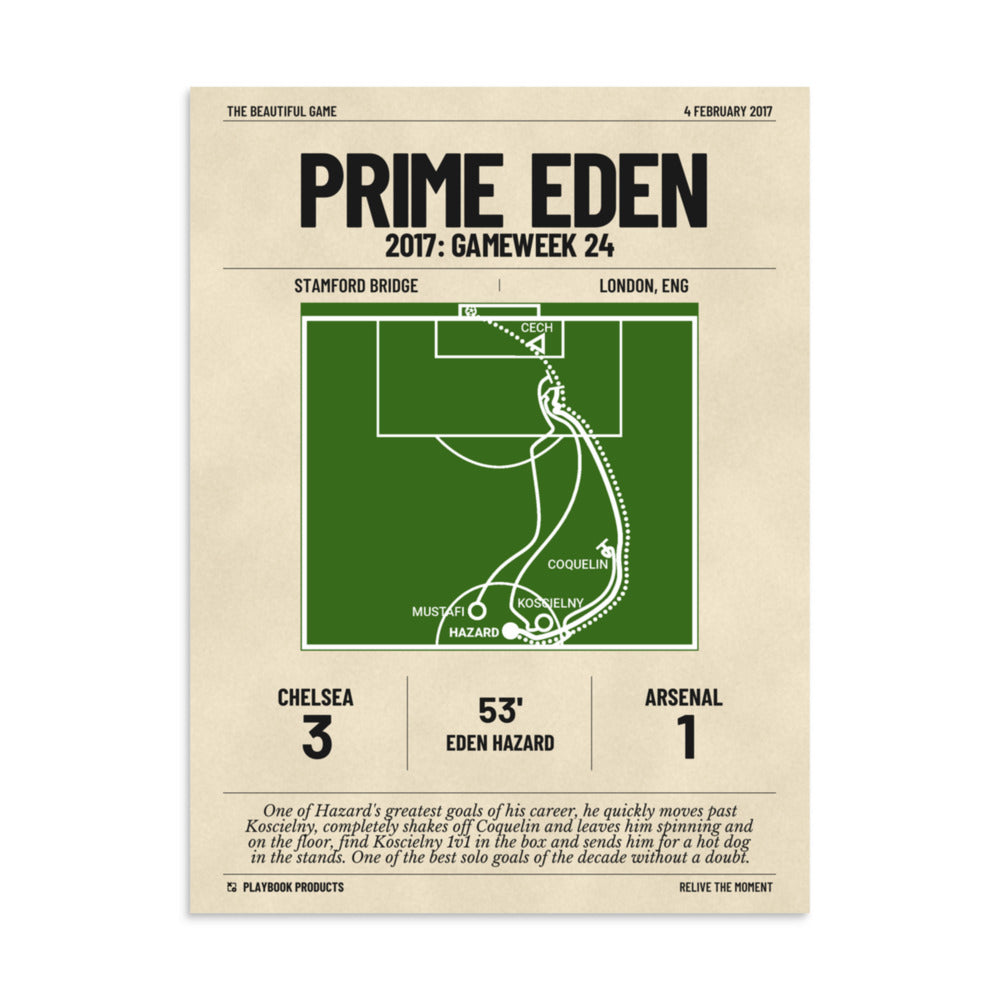 Greatest Chelsea Goals Poster: Prime Eden (2017)
