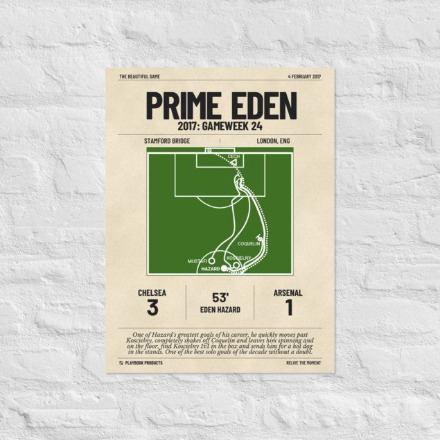 Greatest Chelsea Goals Poster: Prime Eden (2017)