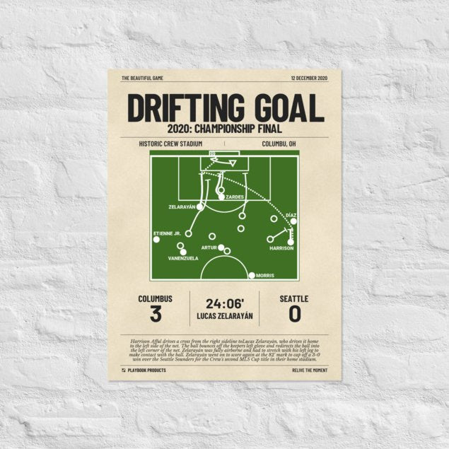 Greatest Columbus Crew Goals Poster: Drifting Goal (2020)