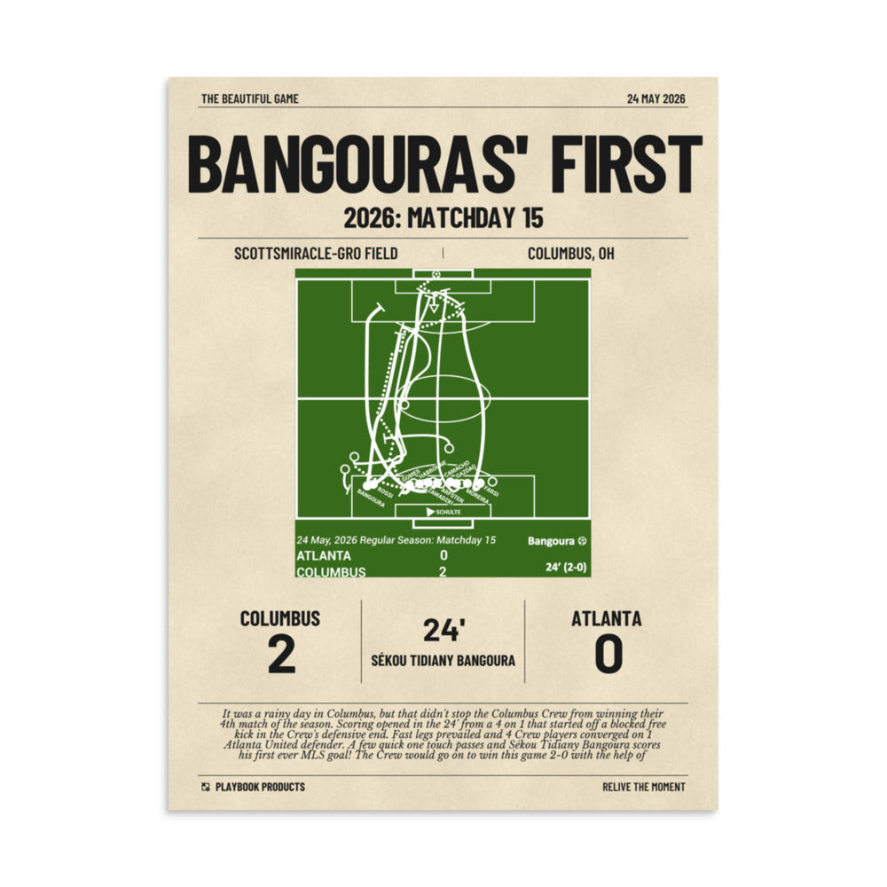 Greatest Columbus Crew Goals Poster: Bangouras' First (2026)
