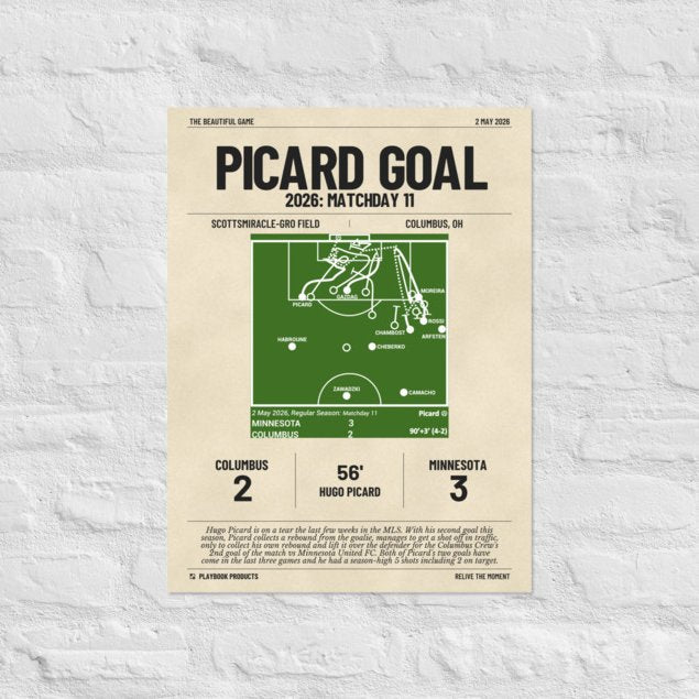 Greatest Columbus Crew Goals Poster: Picard Goal (2026)