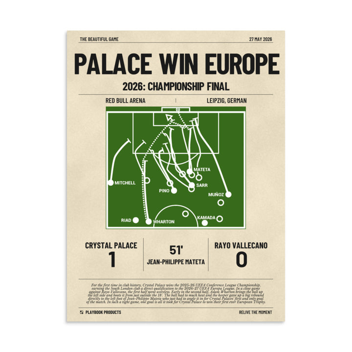 Greatest Crystal Palace Goals Poster: Palace win Europe (2026)