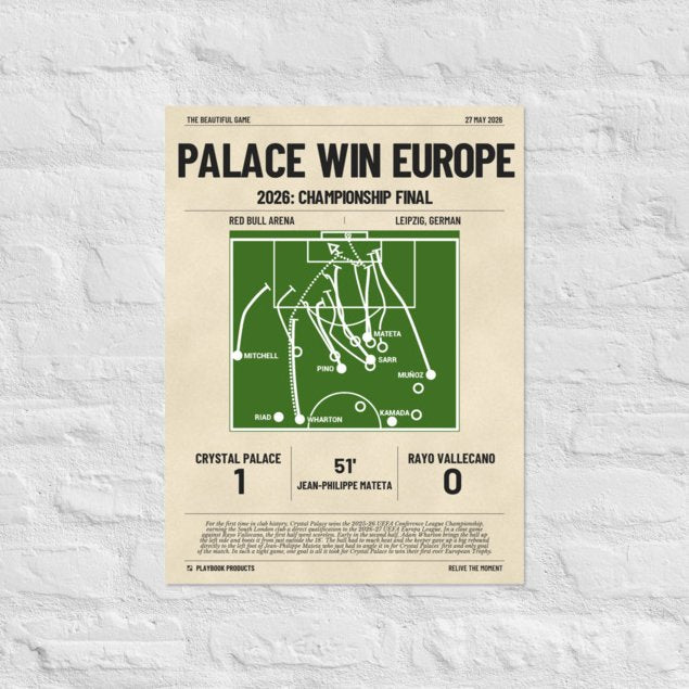 Greatest Crystal Palace Goals Poster: Palace win Europe (2026)